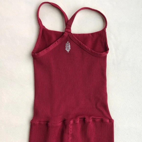 NWOT Free People Happiness Runs Square Neck Onesie - Picture 10 of 12